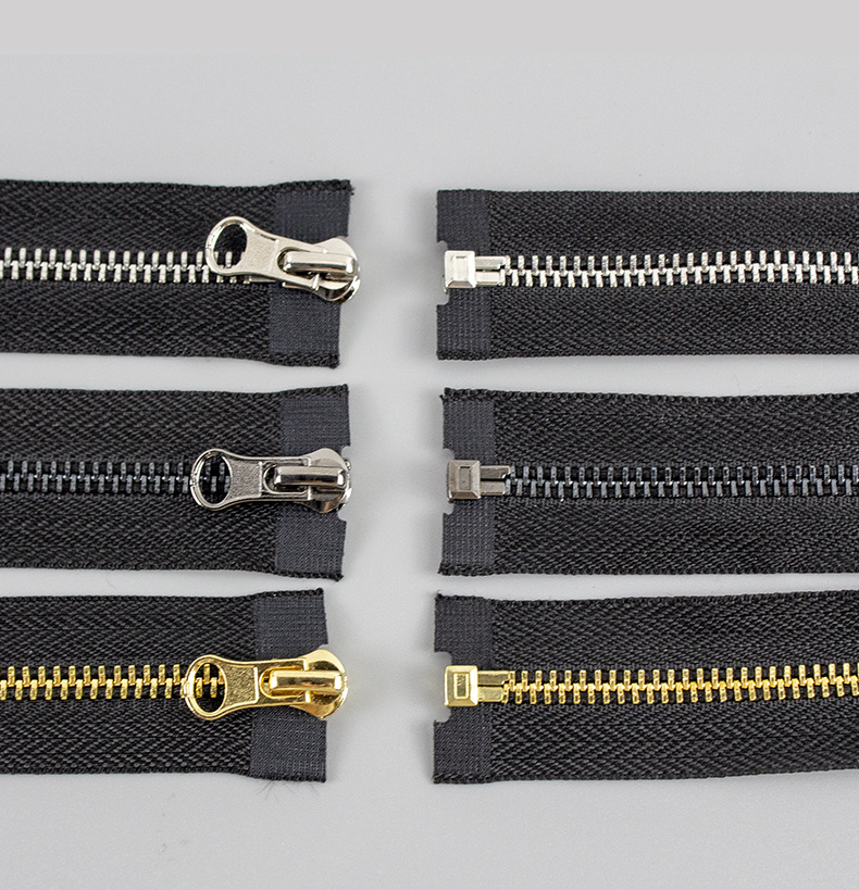 厂家现货批发5号金属拉链多色服装外套拉锁闭口单开双开真铜拉链详情13