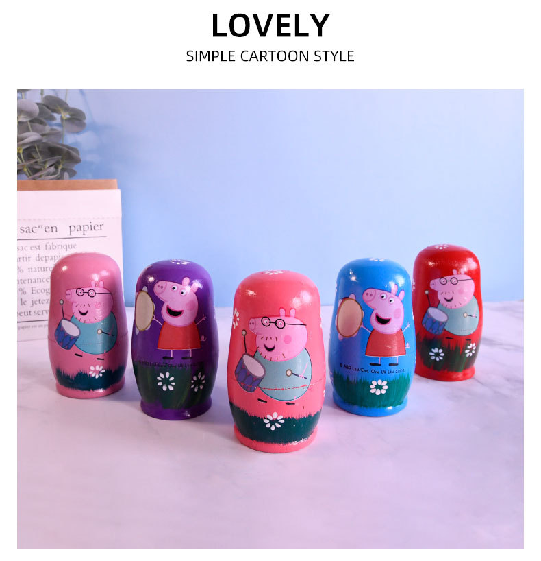 14CM foreign trade cross-border Afanti story atmosphere Russian matryoshka doll decoration fairy tale story small ornament handicraft pic 7