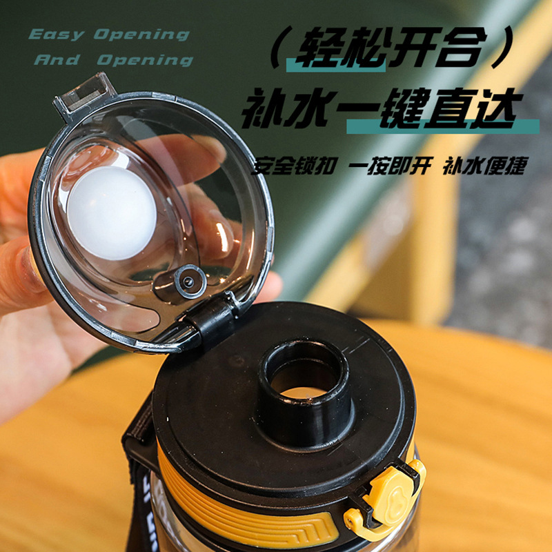 新款塑料杯大容量太空杯高颜值随手杯户外运动水杯带吸管杯子批发详情18