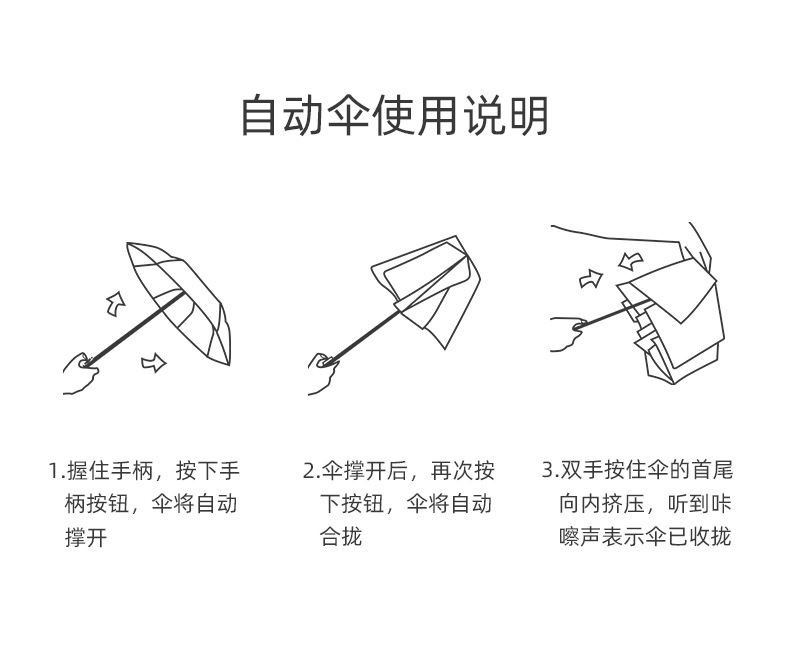 三折太阳伞粉色小花防风实木手柄黑胶遮阳伞印定logo雨伞广告伞详情29