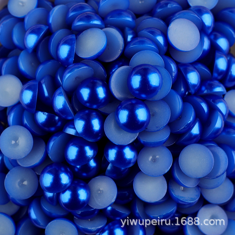 Semi-circular pearl flat bottom half-sided abs imitation pearl nail art, pearl shoes, clothing accessories diy cream glue phone case material pic 16