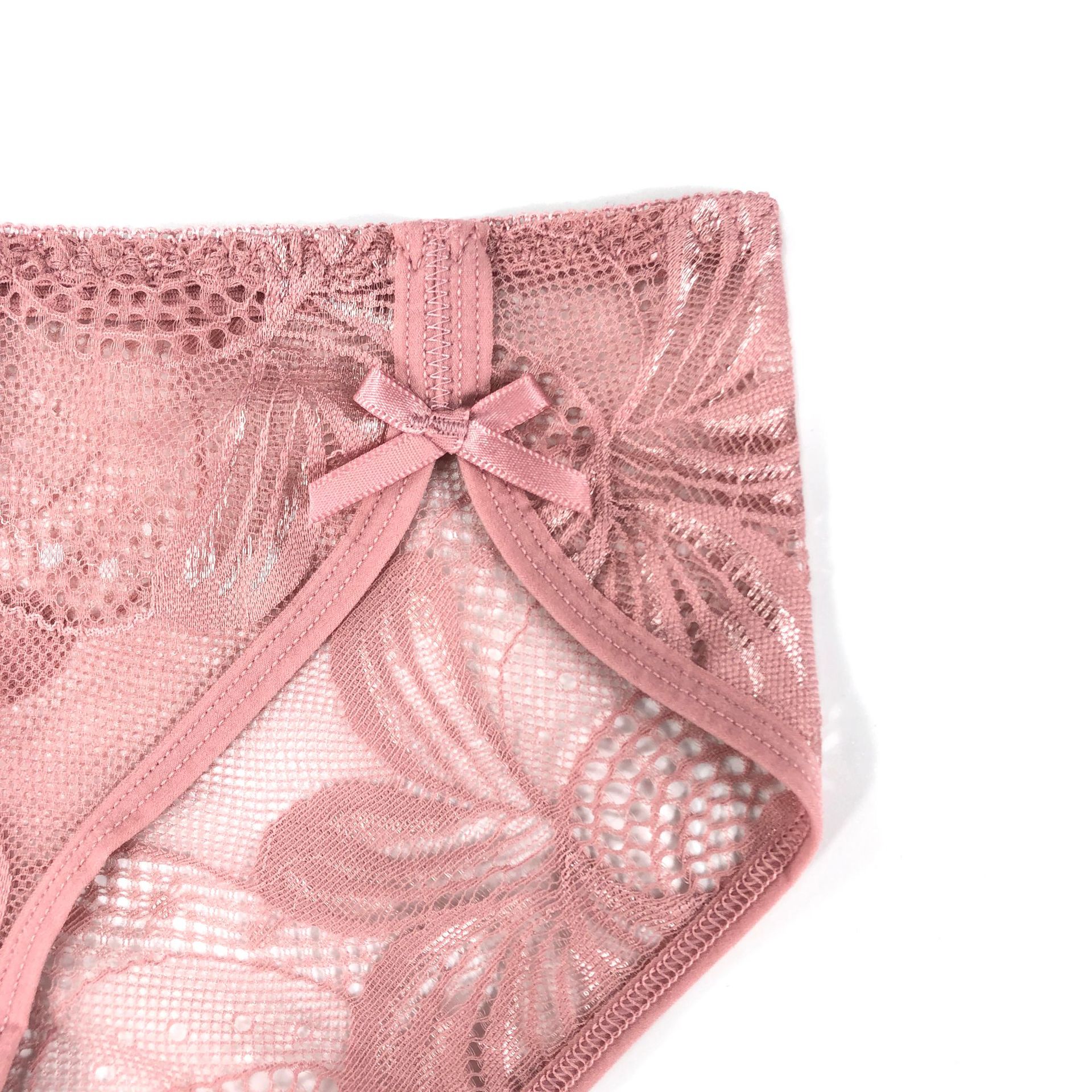 Bestseller French lace underwear for women, T-shaped Japanese girlish style, elegant double bow, highly elastic and breathable 009# pic 18
