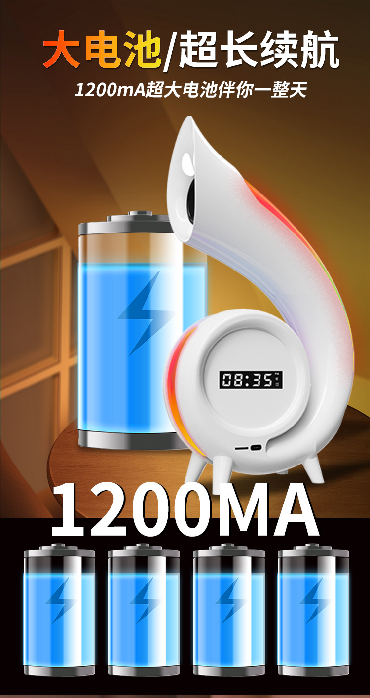 跨境新款G69蓝牙音响炫彩氛围灯无线蓝牙音响多功能蓝牙音箱工厂详情12