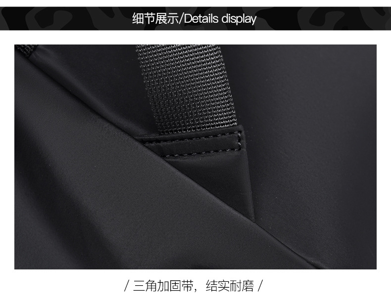 Mochila de nylon transfronteriza bolsa de viaje casual ligera para hombres bolsa de escuela de gran capacidad bolsa de computadora simple para estudiantes universitarios pic 51