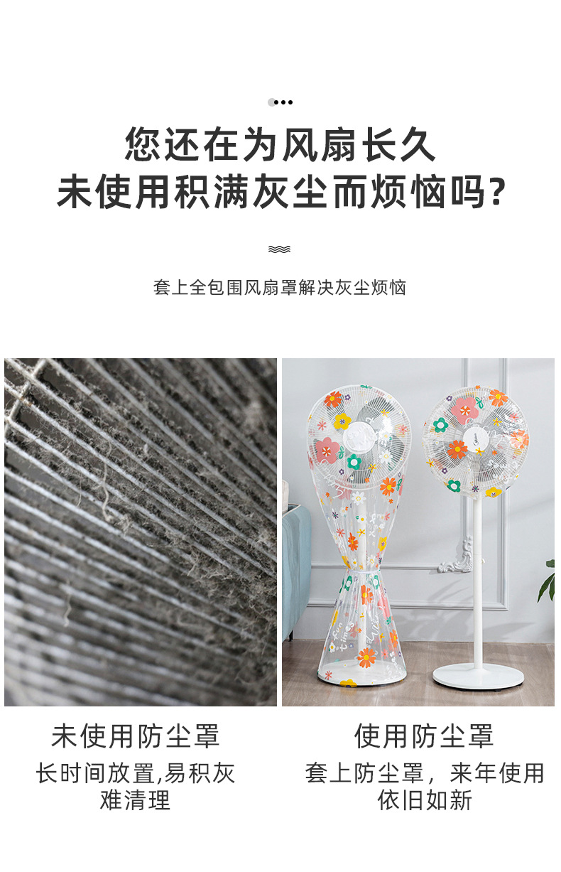 落地式风扇罩防尘罩子家用立式全包电风扇套子通用加厚防尘保护罩详情12