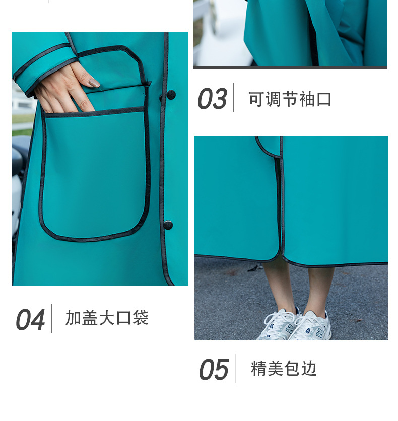 EVA雨衣长款全身防暴雨男女单人透明雨衣户外加厚加长电动车雨衣详情21