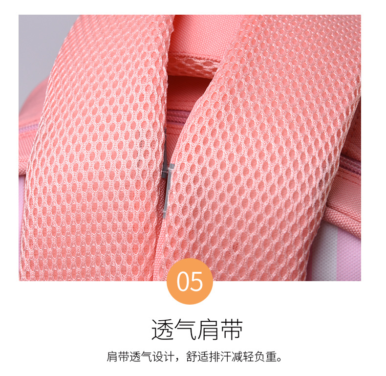 小学生书包卡通库洛米一二年级萌娃双肩背包耐脏护脊减压儿童背包详情18