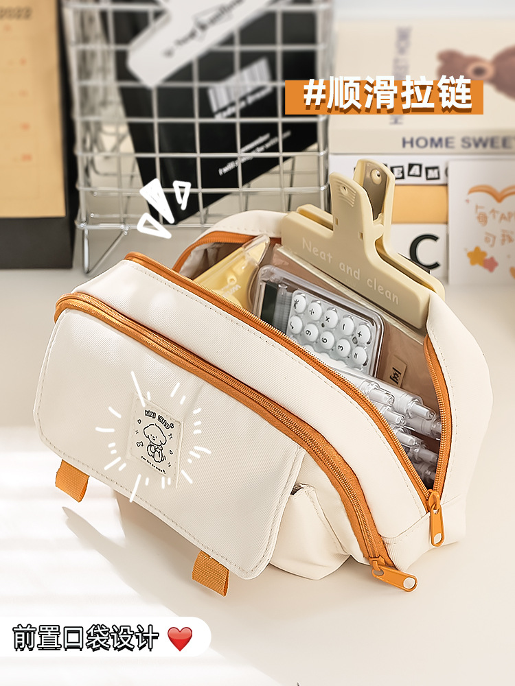 大容量笔袋女生小学生2025新款初中学生女孩版铅笔盒高颜值文具袋详情7