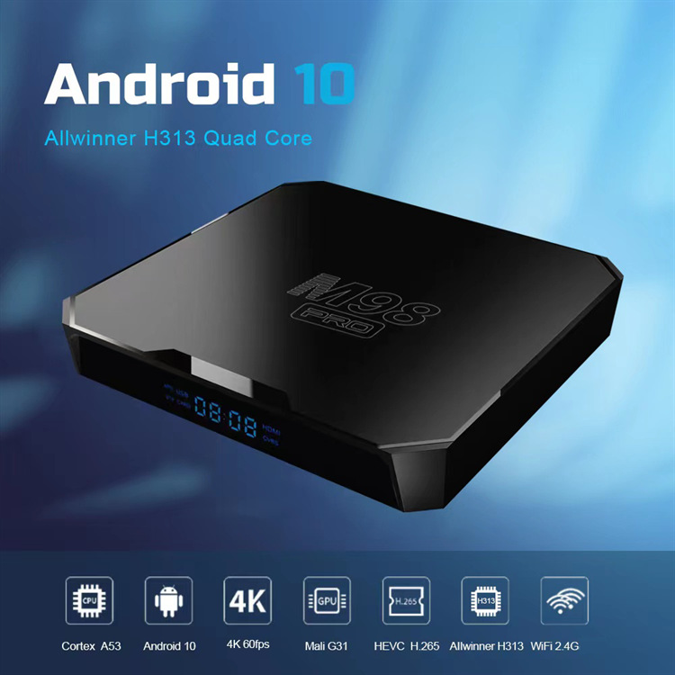 Внешнеторговый m98 pro-бокс H313 bluetooth television television 4K hd tv бокс бокс бокс бокс pic 2