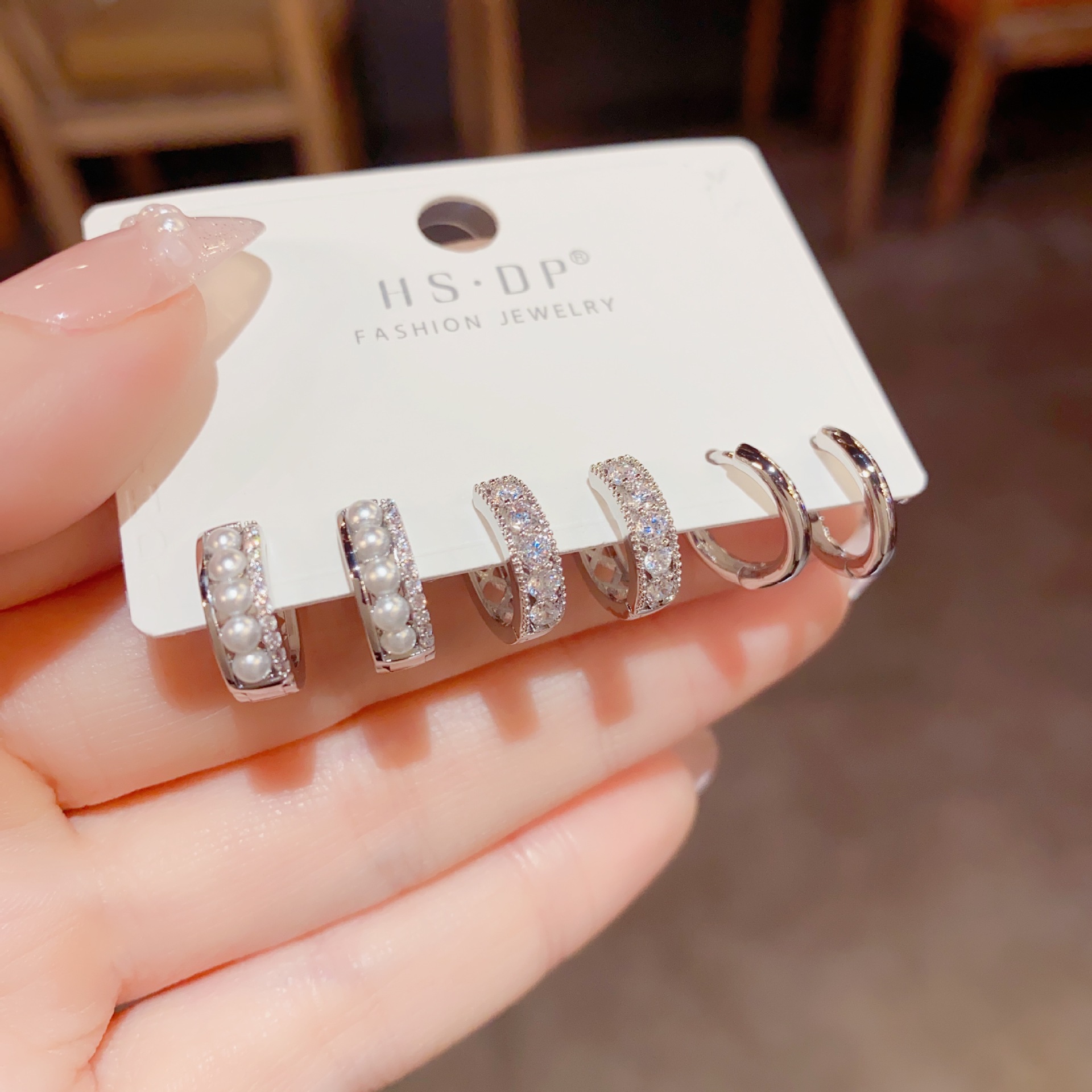 韩式ins森系时尚圈圈耳扣组合套装耳环百搭气质个性潮流网红耳饰详情6