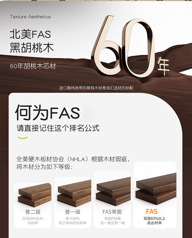 胡桃木卫生间毛巾架免打孔高端浴巾置物架浴室架子洗手间厕所挂件详情3