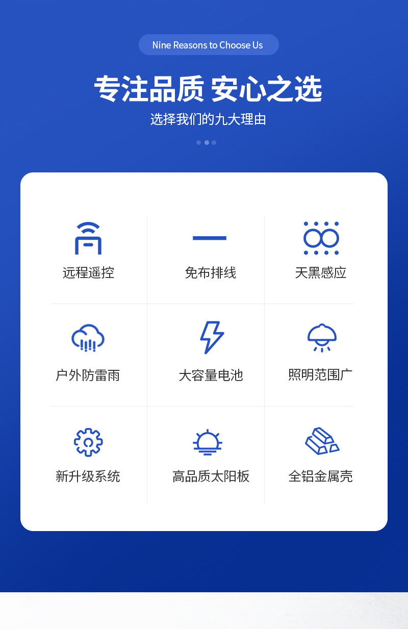 led street lamp maintenance, old lamp renovation, no need to replace the solar panel, only the solar street lamp head needs to be replaced. Manufacturer pic 2