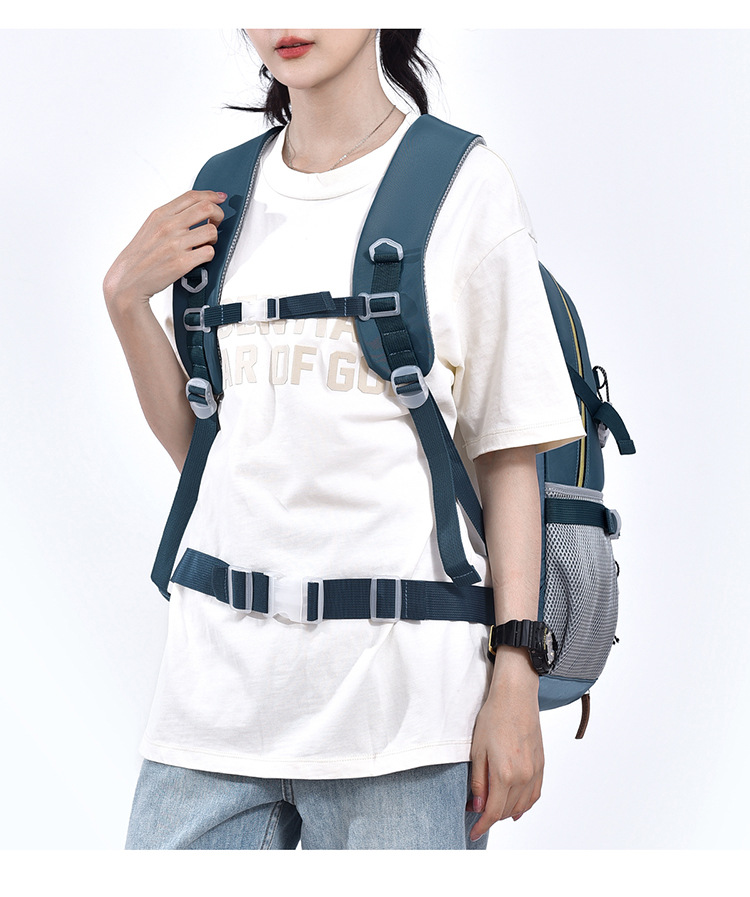New high-appearance level casual backpack, large-capacity high-end travel bag, hiking bag, Oxford fabric backpack pic 18