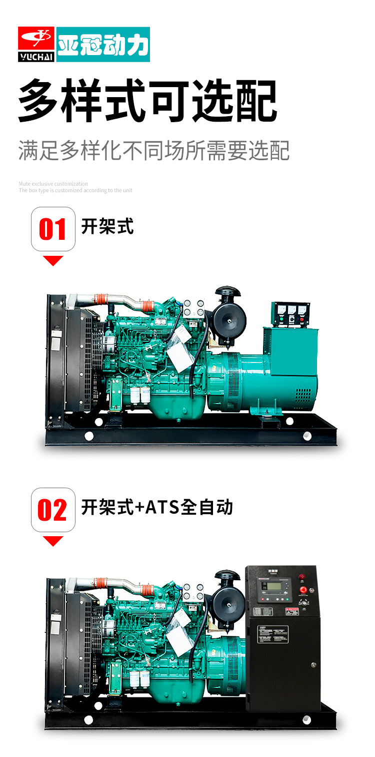 玉柴潍柴康明斯潍坊30/100/120/150/200/300/400/500KW柴油发电机详情9