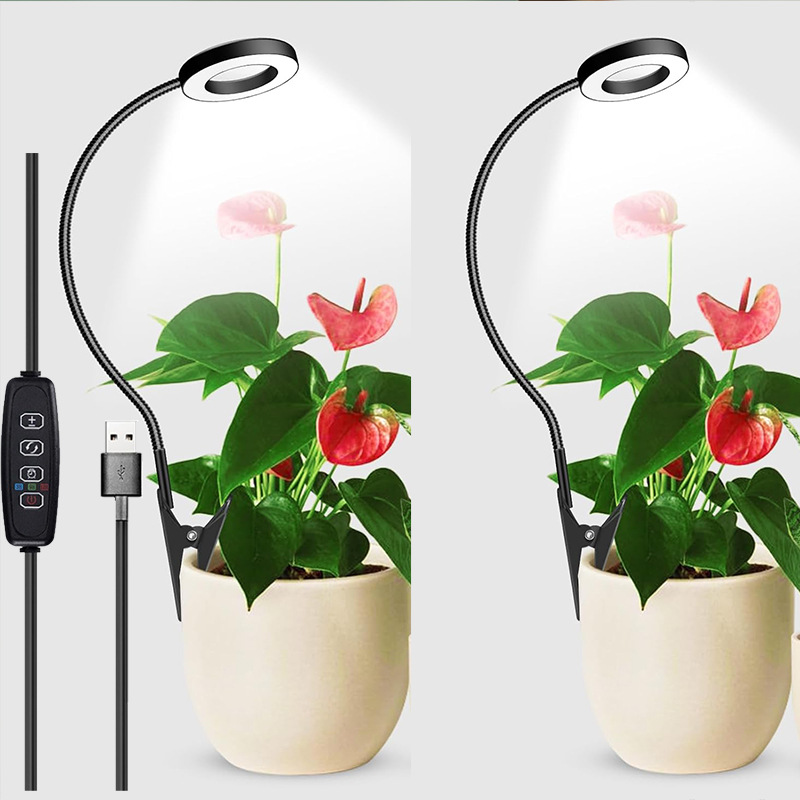 Flowerpot clamps, angel rings, plant growth lights, indoor seedling succulent supplementary lighting lights, LED full-spectrum plant lights pic 3