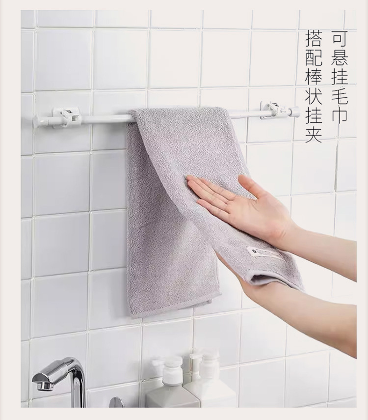 可调节伸缩杆日式窗帘杆家用浴室门帘杆免打孔晾衣撑杆罗马杆批发详情9