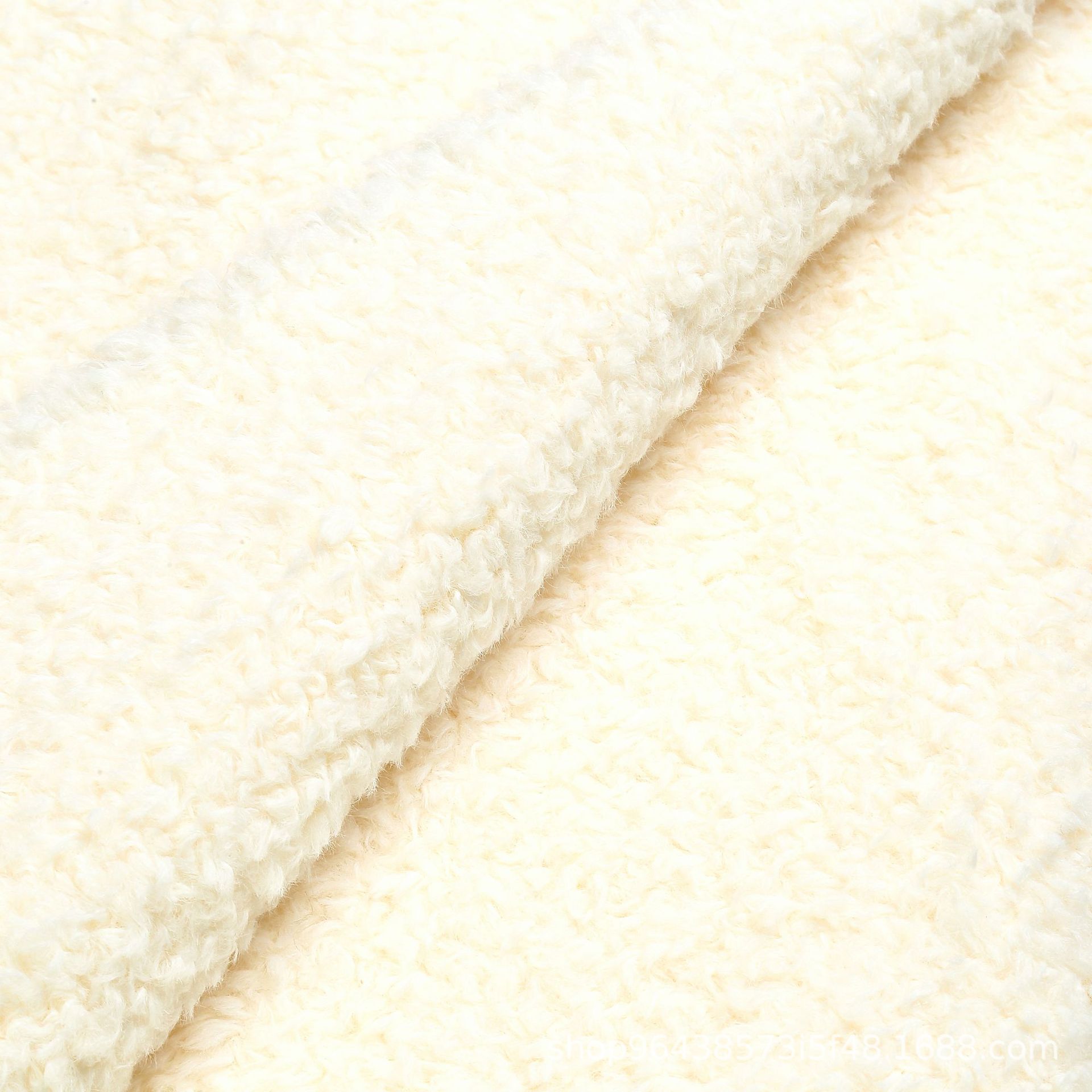 冰岛绒仿羊羔毛大衣外套毛绒面料颗粒服装现货批发纺织皮革针织毛巾布详情8