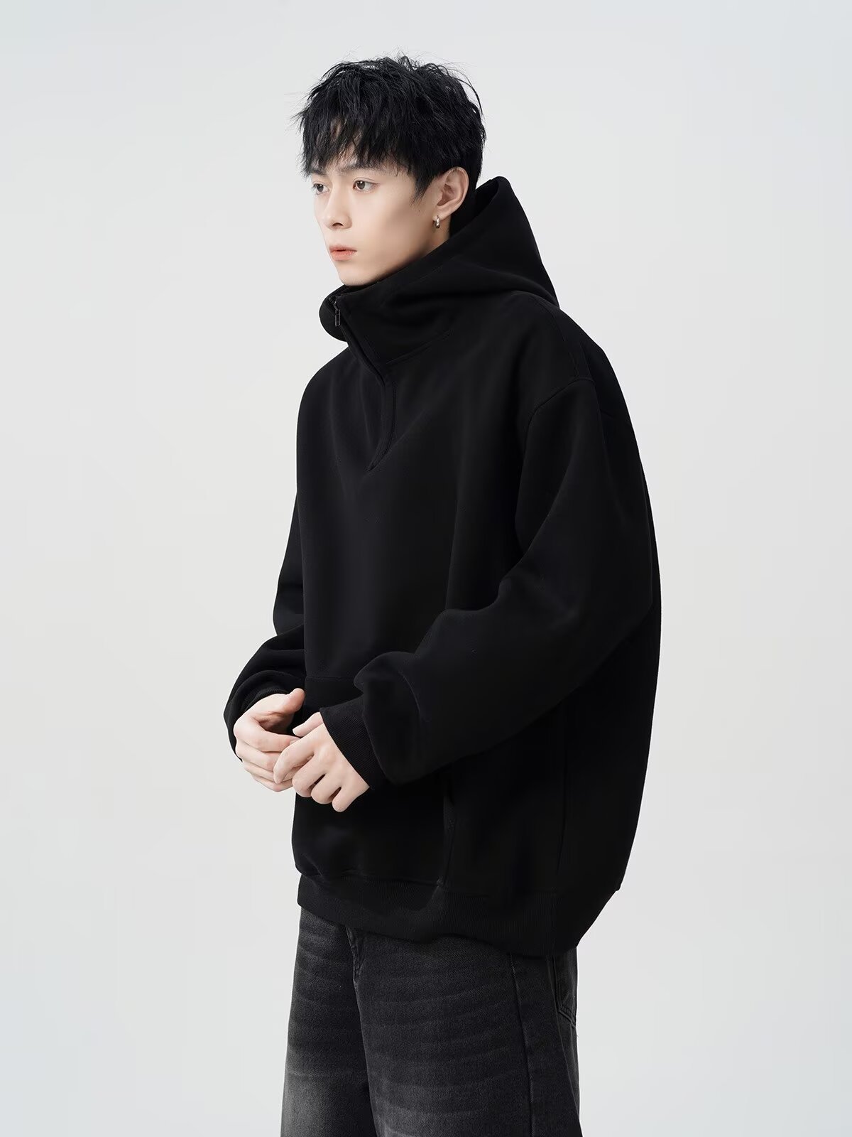  oversize casual versatile top fashion men's hoodie详情8