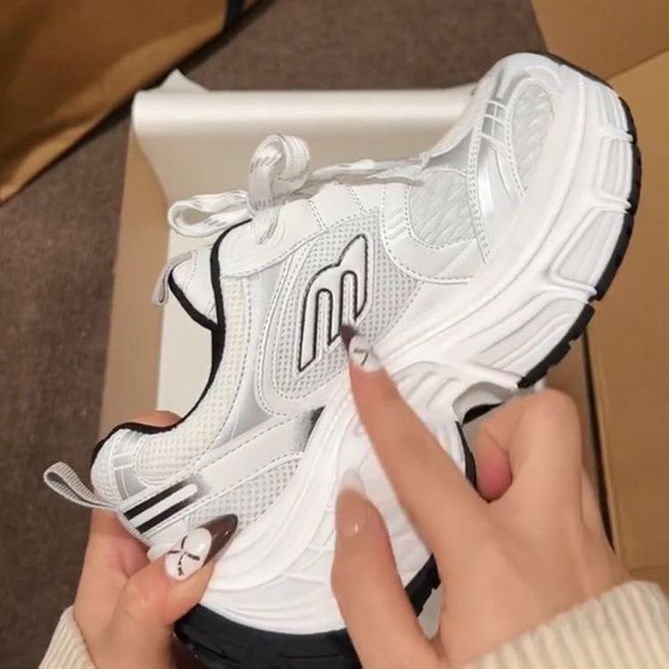 老爹鞋子女高颜值超厚防滑休闲女鞋2025夏秋轻便软底运动单鞋女详情4