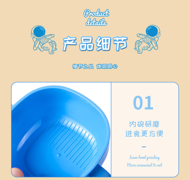 儿童316不锈钢保温饭盒宝宝餐盒婴儿双耳辅食碗附叉勺剪刀碗套装详情16