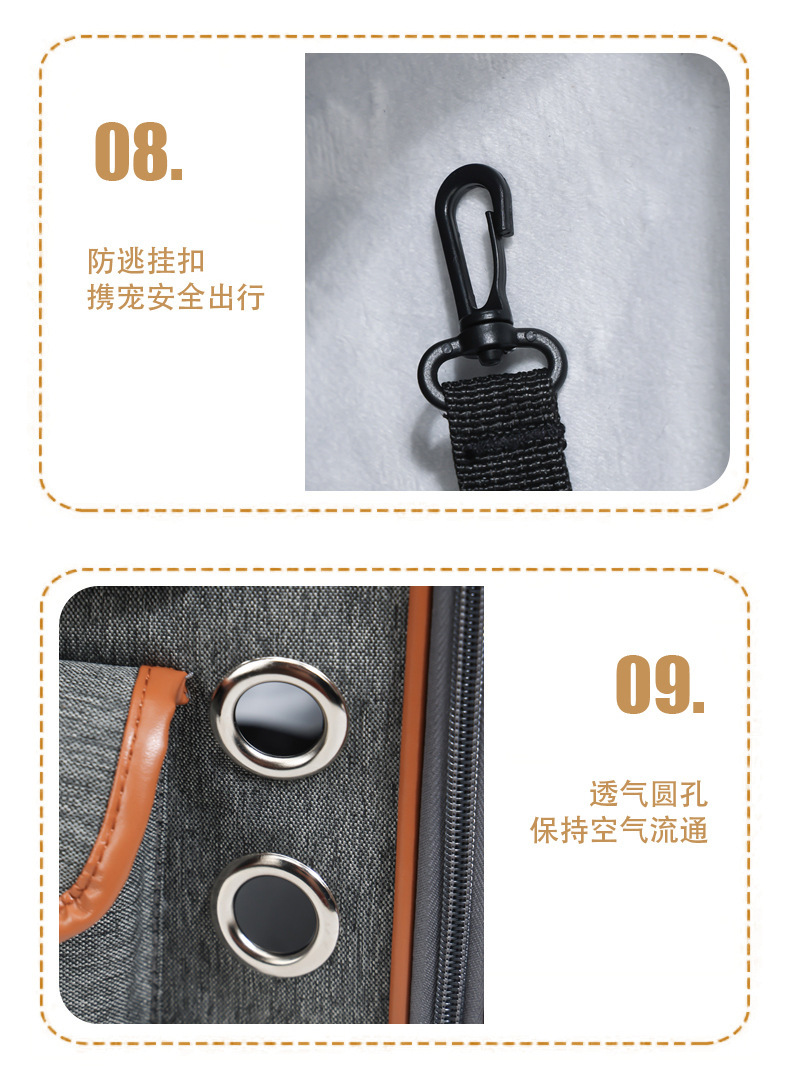 猫包狗包兔子包宠物包便携透气双肩大容量外出背包详情22