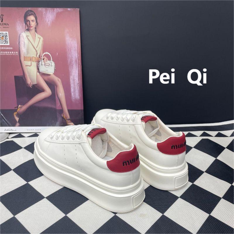 发泡底真皮小白鞋女2024春秋新款简约百搭厚底板鞋休闲学院风女鞋详情14