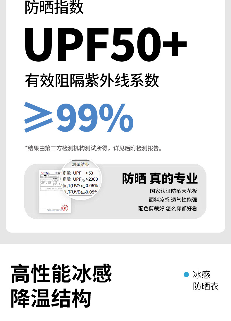 This is the same style of summer outdoor sun-protective clothing for both men and women. It is a loose and large-sized sun-protective garment with ice silk pic 3