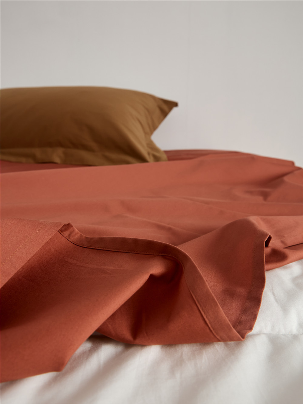 Long-staple cotton single item, all-cotton brushed quilt cover bed, simple pigment color pure cotton autumn and winter 1.8m bedding pic 70