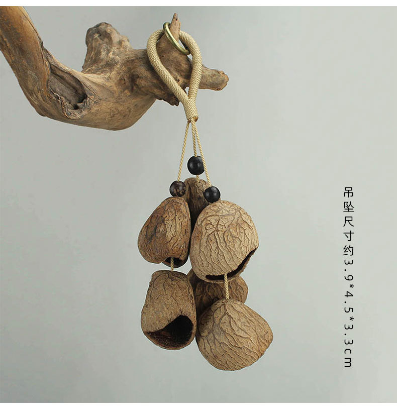 森系果壳摇铃包挂手工风铃音疗愈挂铃钥匙扣车挂植物果实原料挂件详情8