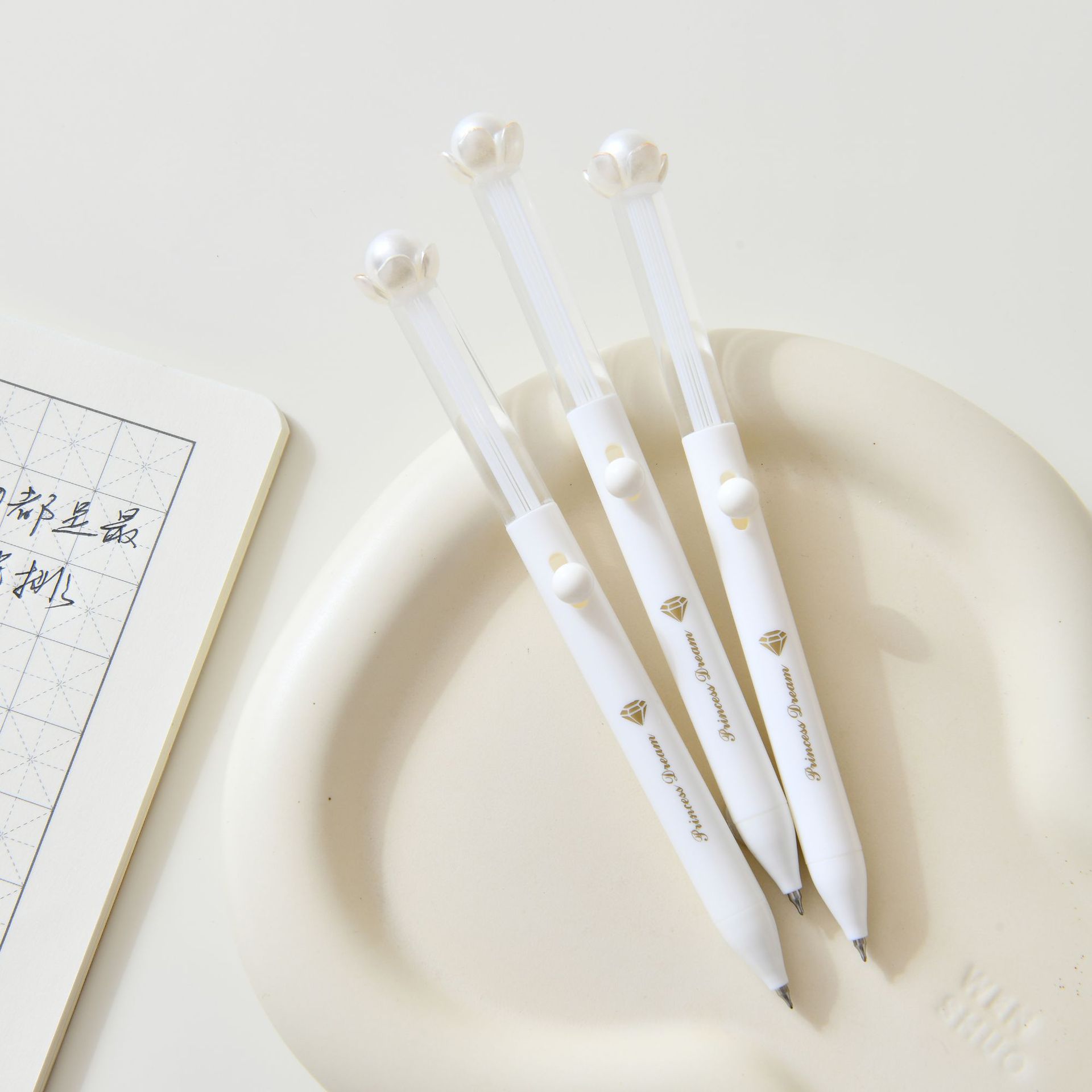 晨光可爱猫爪花朵卡通中性笔速干学生笔高颜值创意书写笔饰品配件散珠串珠详情10