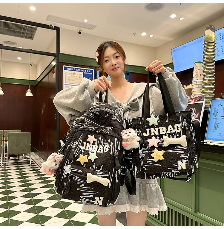 High appearance level schoolbag for junior high school girls, cute and lightweight backpack for primary school students, and large-capacity backpack for senior high school students pic 24