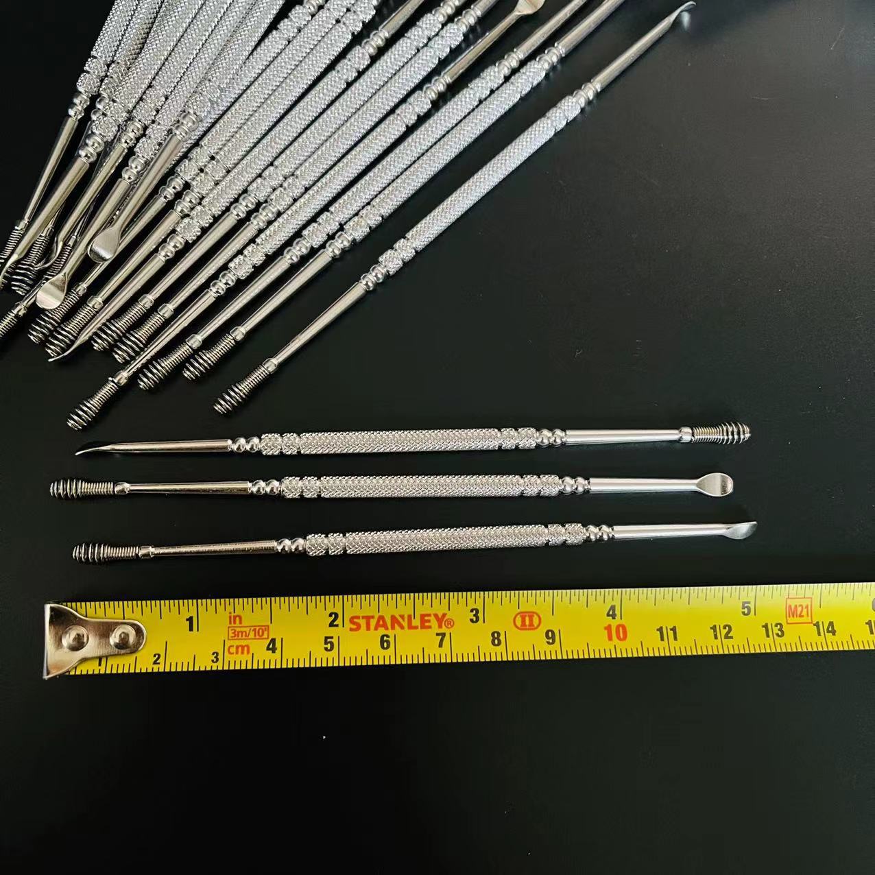 【 Zone 1-4 】308 Silver Ear scoops 100/ bucket 4000/ box New silver ear pickles, spiral ear scoops, spring ear scoops, double-head dual-purpose ear picking, 2 yuan supply pic 1