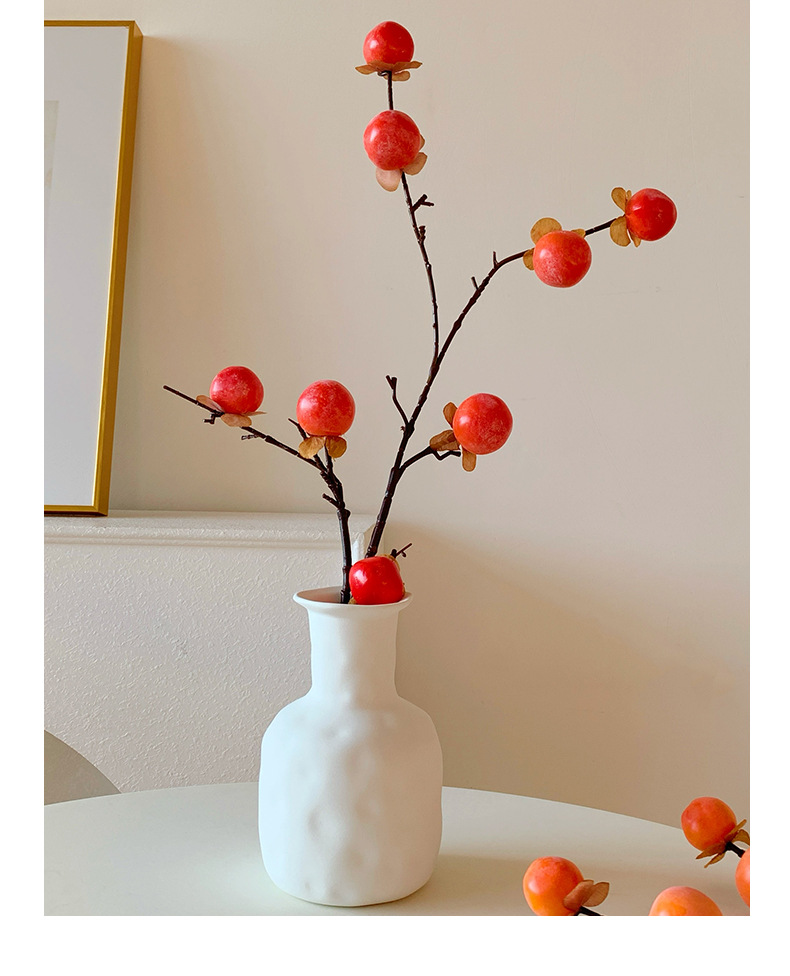 柿子仿真花柿柿如意装饰品摆件干花花束客厅餐桌假花摆设插花摆件详情10