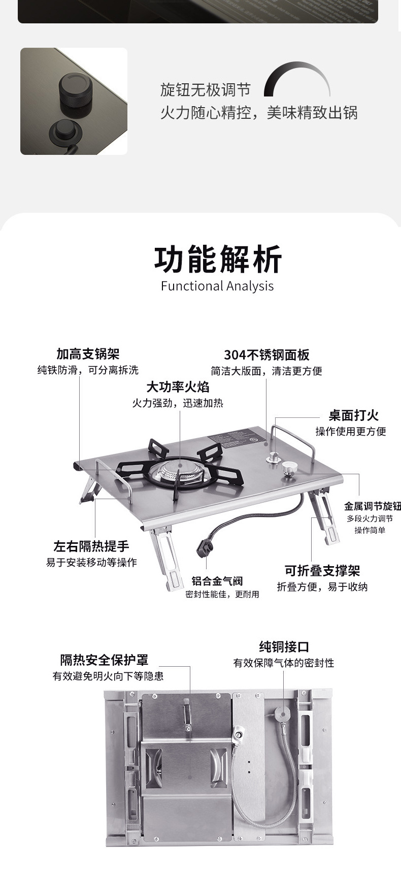 户外露营便携折叠商单元IGT炉燃气灶野营卡式炉IGT炉桌面野炊炉详情11