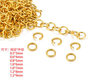 47 specifications of stainless steel open rings, closed rings, DIY jewelry accessories, bracelets, necklaces and connection rings are available for wholesale in stock pic 2