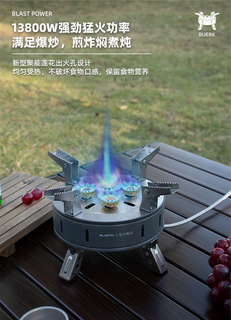 便携式户外五星猛火煤气卡式炉野炊火锅炉头野外防风燃气灶具批发详情3