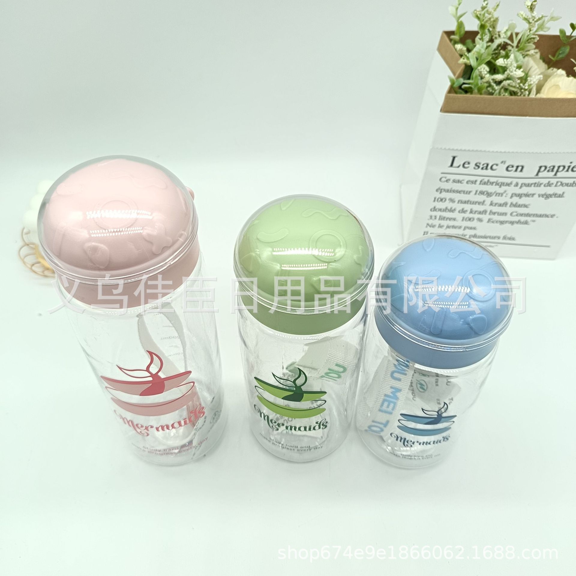 Direct drinking cups, Amazon cross-border plastic water cups with tea separation, male and female student cups, large-capacity fitness space cups pic 2