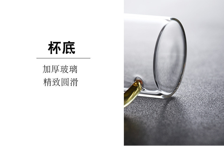 厂家批发加厚玻璃咖啡杯高硼硅品茗杯花茶耐高温杯透明玻璃品茶杯详情8