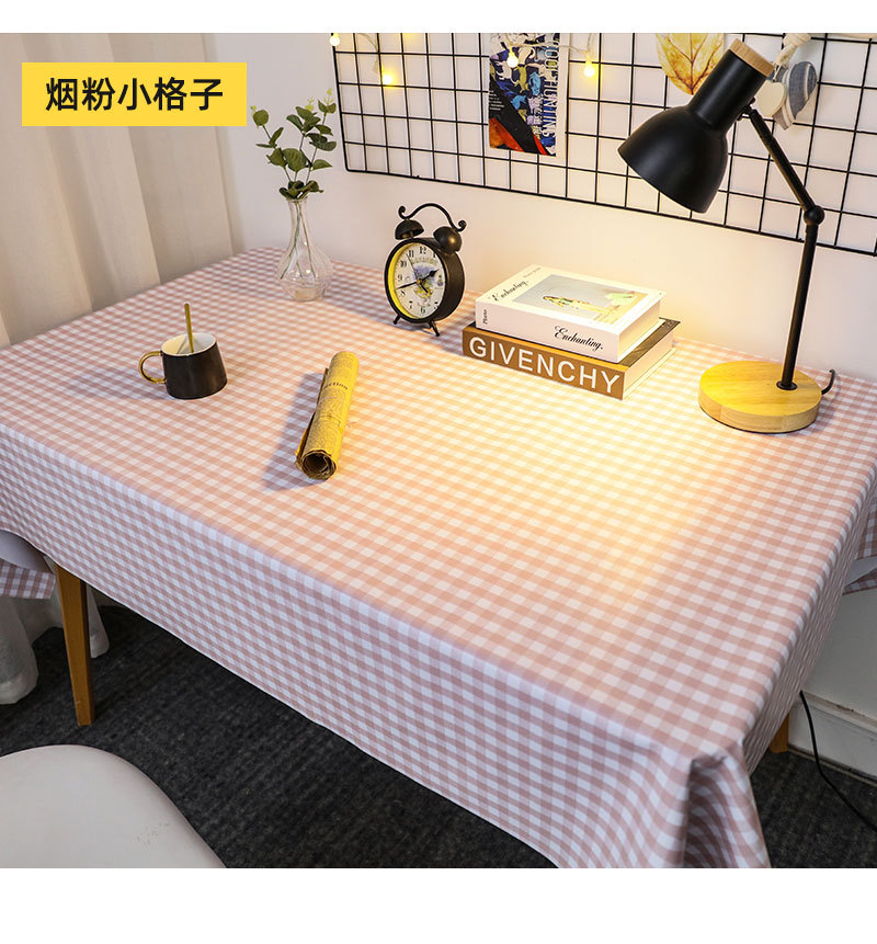 桌布防水防油免洗北欧ins网红学生书桌长方形餐桌台布茶几pvc桌垫详情18