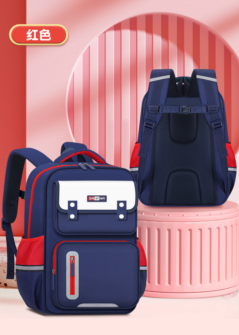 2023小学生书包1-3-6年级英伦双肩背包男女儿童背包厂家印logo详情14