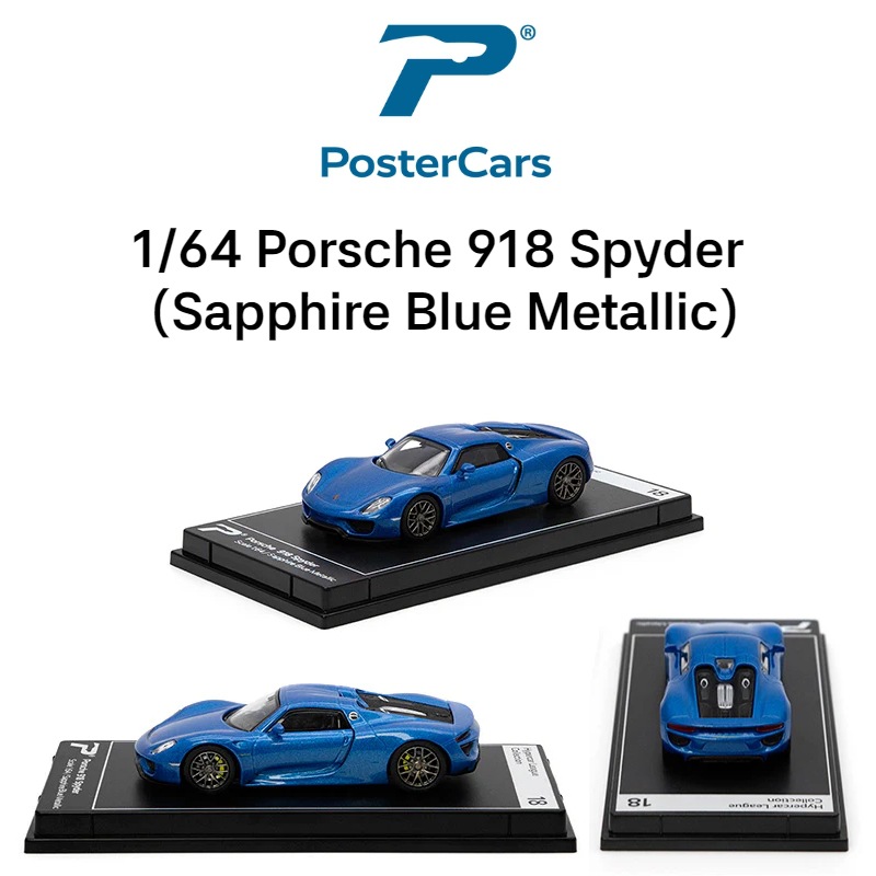 Postercars合金车模1:64超级跑车赛车玩具车模滑行收藏摆件挂卡详情18
