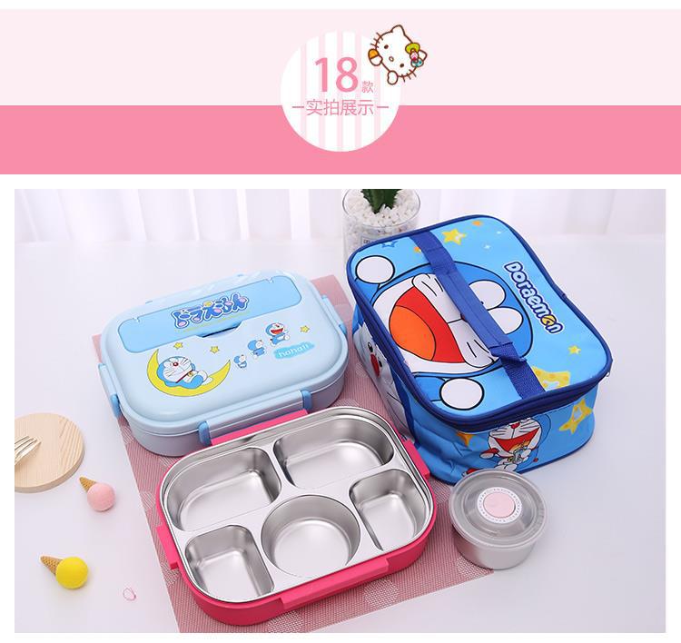 304不锈钢保温饭盒分隔带汤碗便当盒卡通可爱儿童学生上班族餐盒详情22