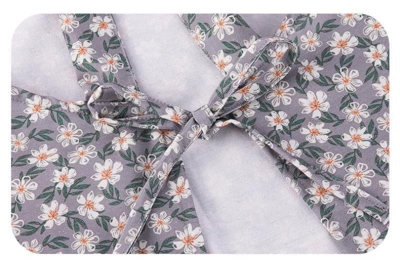 新款雏菊工作服围腰厨房罩衣干活防脏家用竹节棉做饭服装展示道具模特服装配饰详情13