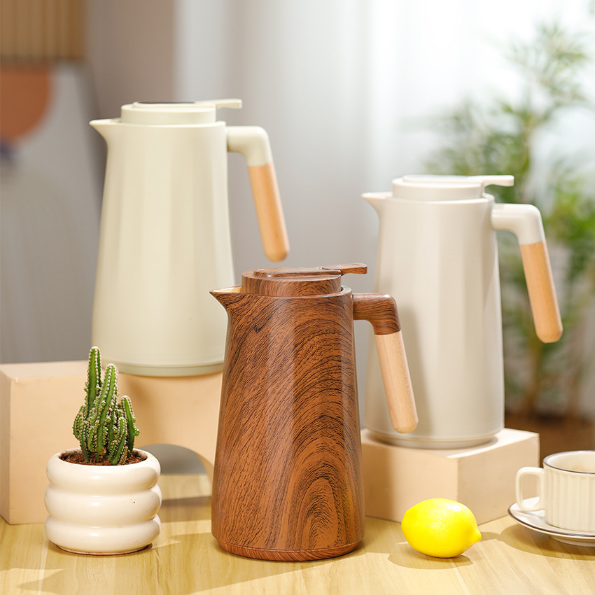 Cross-border household large-capacity thermos flask with glass inner liner, office teapot, coffee pot, thermos flask, high-quality thermos flask, efficient heat preservation and long-lasting heat pic 19