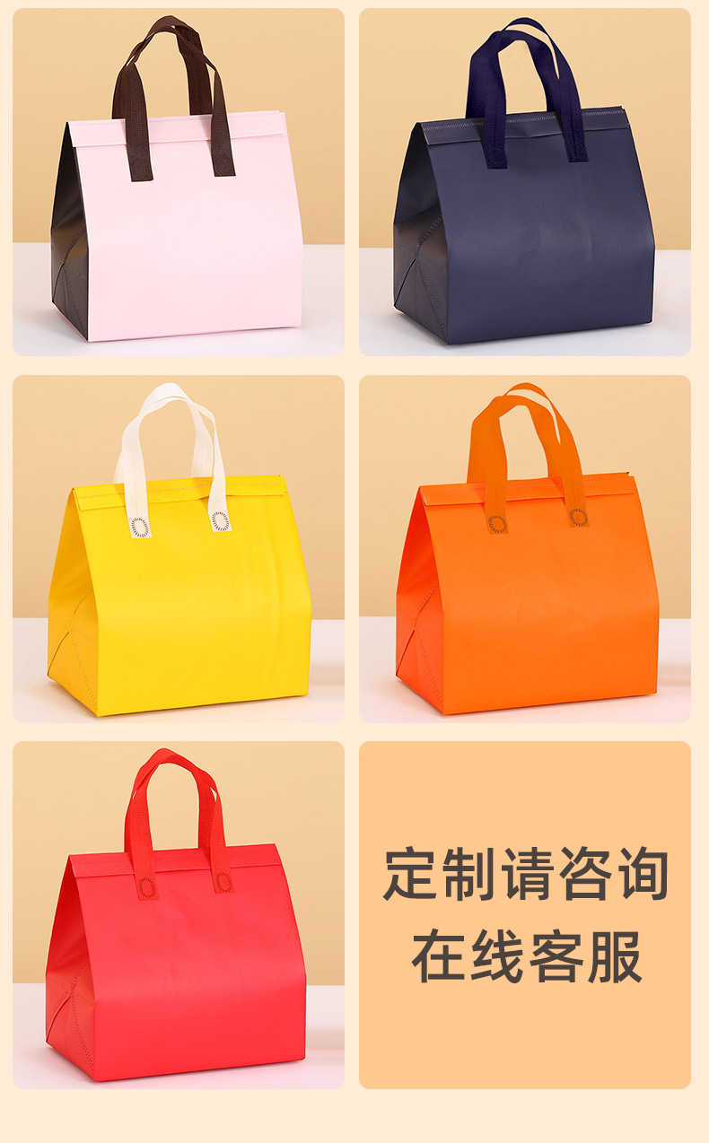 外卖保温袋定制无纺布手提袋铝箔袋一次性餐饮外卖打包袋饭盒袋详情15