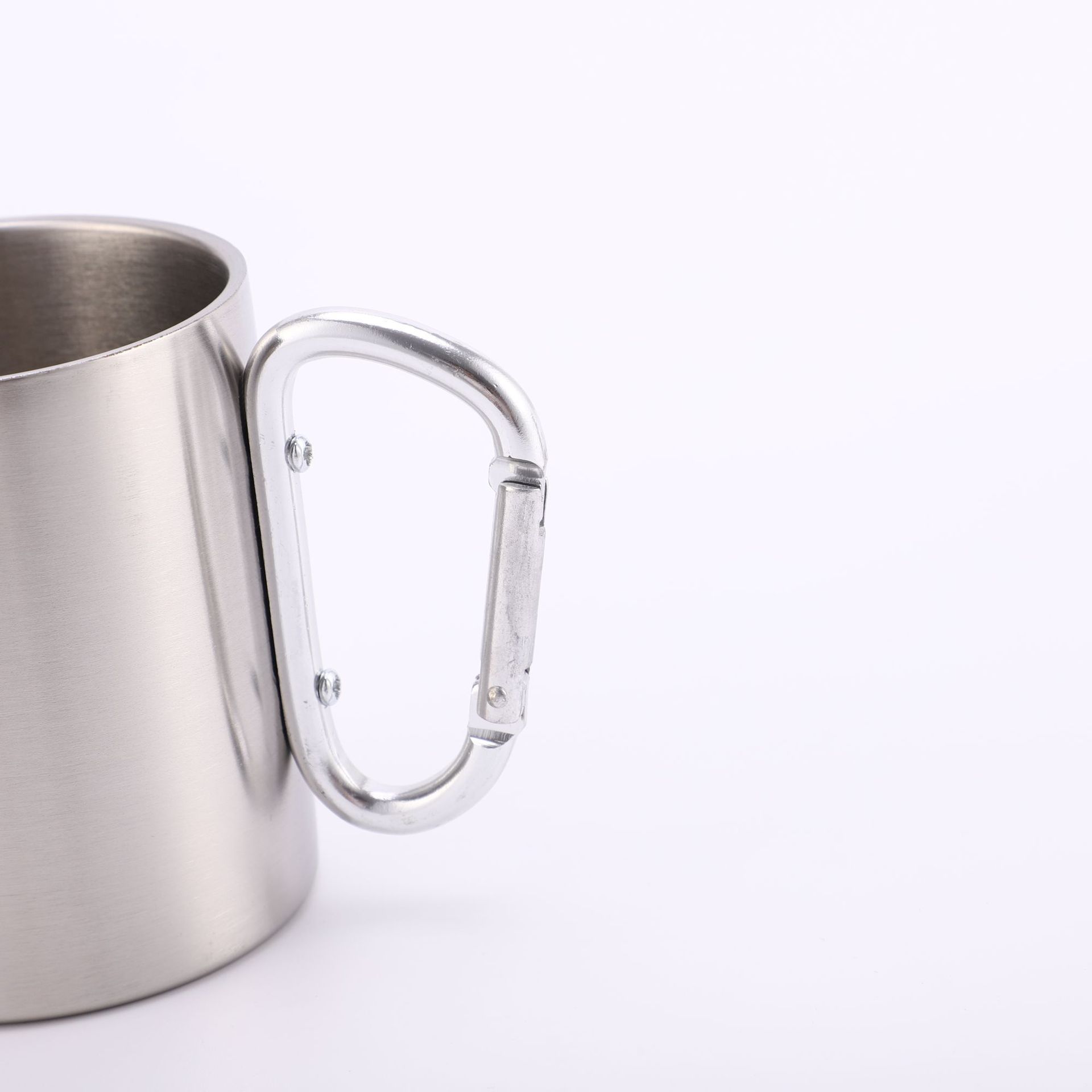 Wholesale of cross-border 304 stainless steel mini mugs with LIDS, handles, multi-functional and shock-resistant water cups pic 8