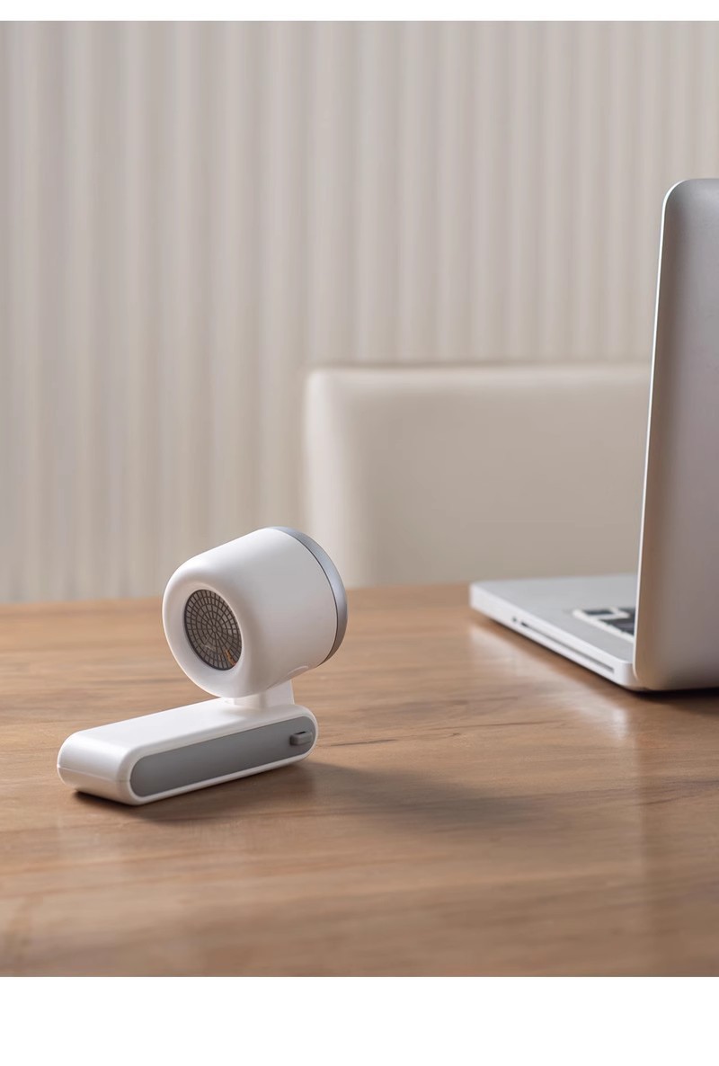 迷你手持涡轮小风扇N607数显风力usb充电便携折叠挂脖高速5挡暴力详情14