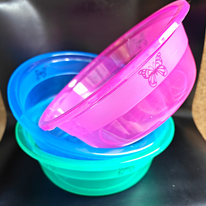 【 Zone 3-7 】32 Butterfly Basin 150 yuan per piece. 32 Butterfly basin, large plastic basin, transparent basin, vegetable and fruit washing basin, washing gift, washbasin, sales gift 2 yuan pic 5