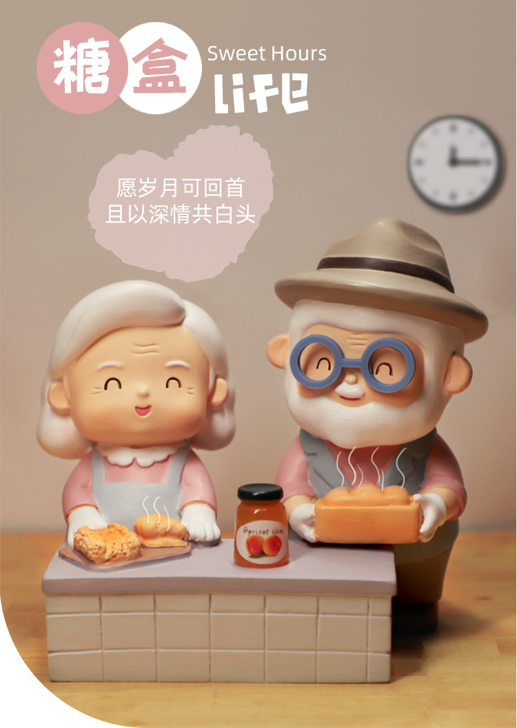 Customized and processed creative resin handicraft ornaments for living rooms, bedrooms, tabletops, wedding anniversaries and birthdays, as gifts for elders pic 1