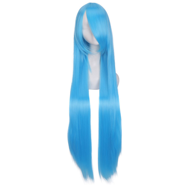 Anime wigs, European and American 100CM wigs, cosplay all-purpose long straight hair for women, multi-color long straight hair manufacturer wholesale pic 25